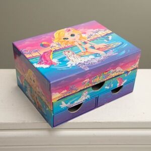 Lisa Frank Y2K Cassie Surfer Girl Jewelry Box Organizer 90s BarbieCore Collector